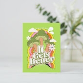 好くなる | グッドビベス&レトログルーヴィ感じ シーズンポストカード (スタンド正面)