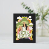 好くなる | グッドビベス&レトログルーヴィ感じ ポストカード (スタンド正面)