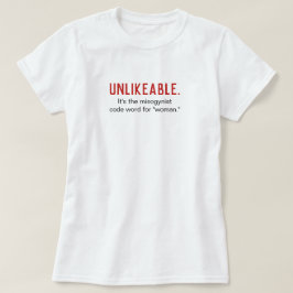 好ましくない女性フェミニストアンチ – ミソギー Tシャツ