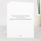 好まないサンタ感謝にアメリカワシミミズクを与えるために割り当てます サンキューカード (裏面)