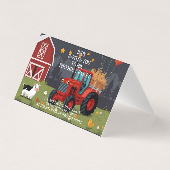 好みに合わせてカスタマイズできるパーティの招待状 (正面)