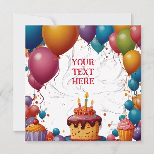 好みに合わせてカスタマイズできるパーティの招待状 セーブザデート (裏面)