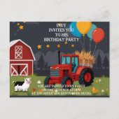 好みに合わせてカスタマイズできるパーティの招待状 案内ポストカード (正面)