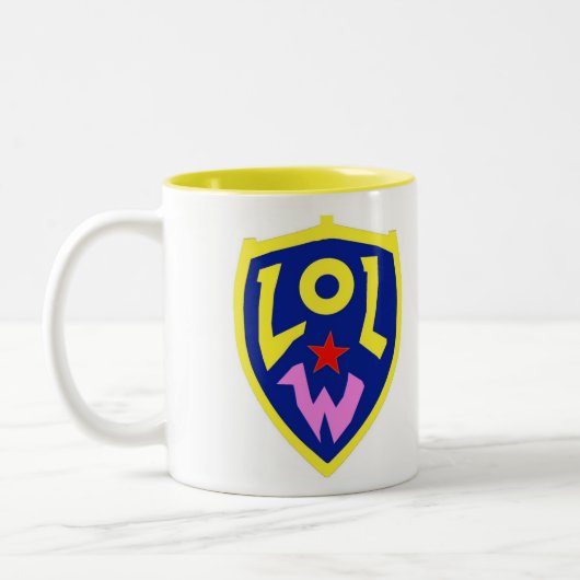 好みの盾 ツートーンマグカップ (左)