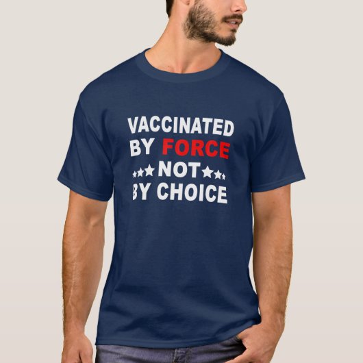 好みの蛇口マスクではなく力ずくでアンチ接種を受ける Tシャツ (正面)