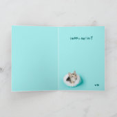 好みはカード子ネコのイースターのぞきます シーズンカード (内部)