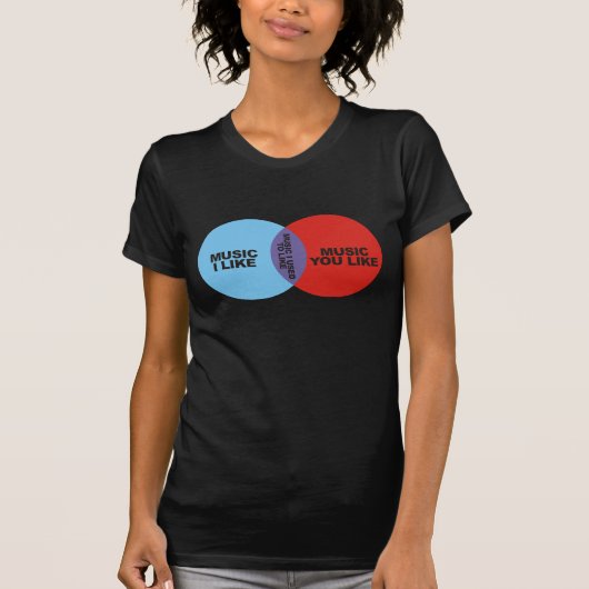 好むのに使用される音楽I Tシャツ (正面)