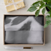 好奇なホルスタイン牛の黒と白のデコパージュ 薄葉紙 (ギフト)