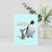 好奇のキリン赤ちゃん ポストカード (スタンド正面)