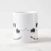 好奇心おもしろいアイズコーヒーマグスマイル ジャンボコーヒーマグカップ (正面)