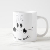 好奇心おもしろいアイズコーヒーマグスマイル ジャンボコーヒーマグカップ (右)