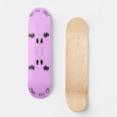 好奇心おもしろいアイズスケートボードスマイルあなたの色 スケートボード (正面)