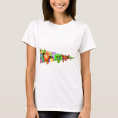 好奇心おもしろいエイリアンTシャツ Tシャツ (正面)