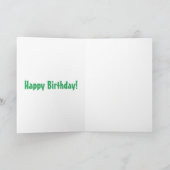 好奇心おもしろい旺盛な鳩漫画イラストレーション カード (内部)