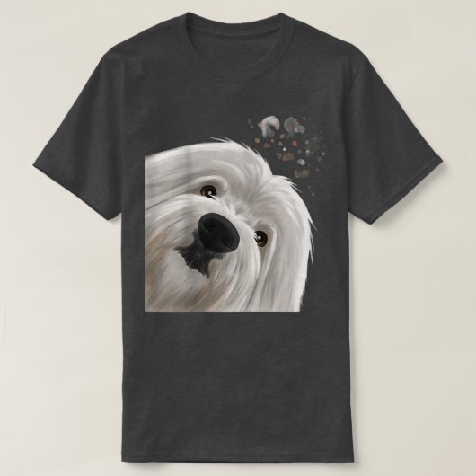 好奇心おもしろい犬コトンデチュラー Tシャツ (デザイン正面)