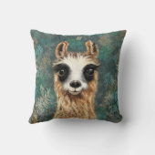 好奇心おもしろい的なラマとの装飾用クッション クッション (裏面)