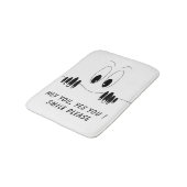 好奇心おもしろい眼付きバスマット – スマイル バスマット (アングル)