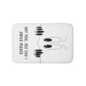 好奇心おもしろい眼付きバスマット – スマイル バスマット (正面)