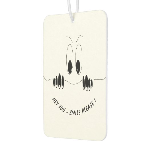 好奇心おもしろい眼付き空気清浄剤 – スマイル カーエアーフレッシュナー (左)