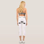 好奇心おもしろい眼 – スマイル – テキスト/カラーの追加 カプリレギンス (裏面)