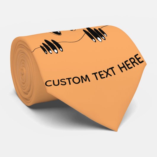 好奇心おもしろい眼 – スマイル – テキスト/カラーの追加 ネクタイ (ロール)