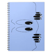 好奇心おもしろい眼 – 漫画スケッチハッピースマイル ノートブック (正面)