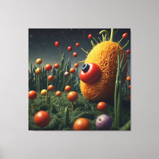 好奇心お洒落の庭 キャンバスプリント (正面)