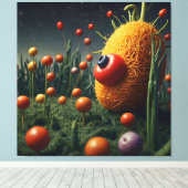 好奇心お洒落の庭 キャンバスプリント (インサイチュ (ウッドフロア))