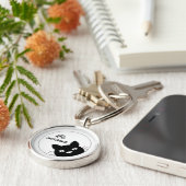 好奇心が強いがあって下さい キーホルダー (側面)