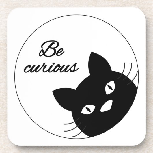 好奇心が強いがあって下さい コースター (正面)