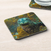 好奇心が強いアザラシのケルプの森林|サンタ・バーバラ コースター (左側)