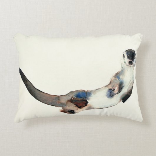 好奇心が強いカワウソ2003年 アクセントクッション (正面)