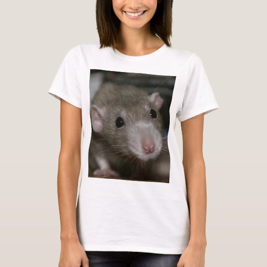 好奇心が強いラット Tシャツ (正面)