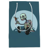 好奇心が強いロボットは彼の最初蝶漫画を見ます ミディアムペーパーバッグ (正面)