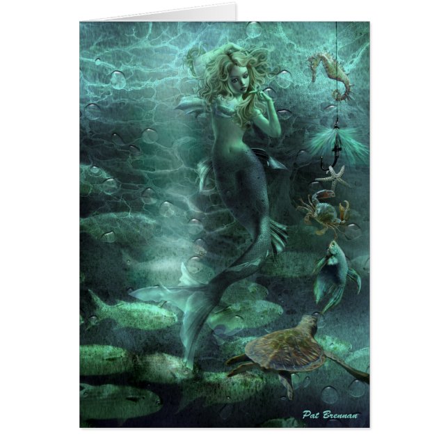 好奇心が強い人魚 (正面)