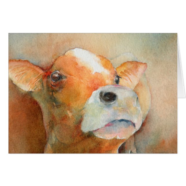 好奇心が強い子牛 (正面横)