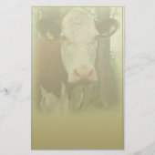 好奇心が強い牛文房具 便箋 (正面)