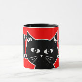 好奇心が強い猫はあなたを監視します! マグカップ (中央)