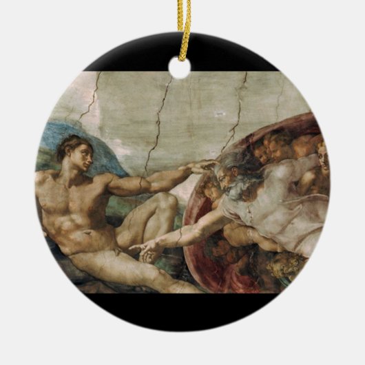 好奇心が強い神 セラミックオーナメント (正面)