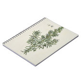 「好奇心が強い草」からのRosmarinus Officinalis、1 ノートブック (左側)