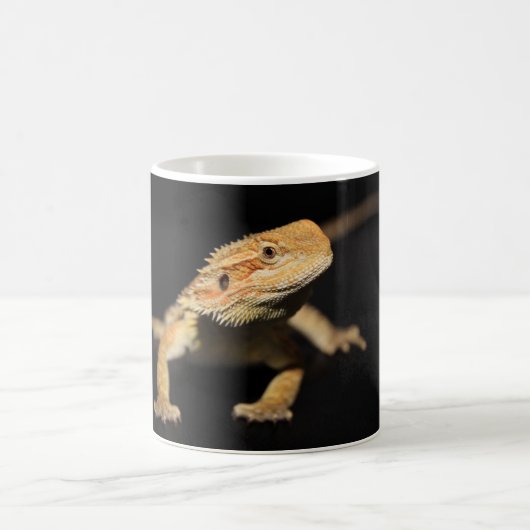 好奇心が強い髭があるドラゴン コーヒーマグカップ (中央)