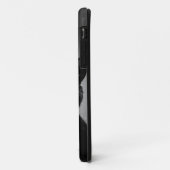 好奇心が強い黒猫およびモノグラム Case-Mate iPhoneケース (裏面/左)