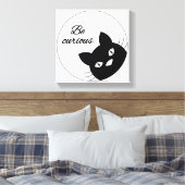 好奇心が強い キャンバスプリント (インサイチュ (寝室))