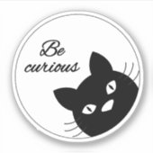 好奇心が強い シール (正面)