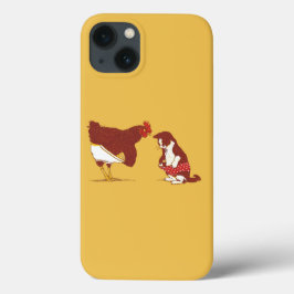 好奇心が強いCATおよびCHOOKのiPhone 6の堅い場合 iPhone 13ケース