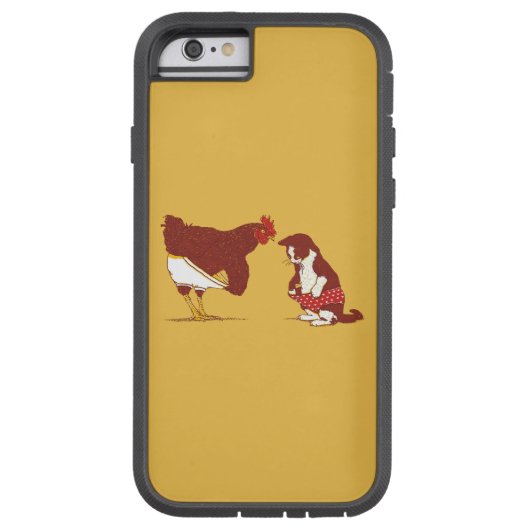 好奇心が強いCATおよびCHOOKのiPhone 6の堅い場合 Case-Mate iPhoneケース (裏面)