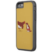 好奇心が強いCATおよびCHOOKのiPhone 6の堅い場合 Case-Mate iPhoneケース (裏面左)
