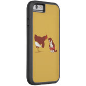 好奇心が強いCATおよびCHOOKのiPhone 6の堅い場合 Case-Mate iPhoneケース (裏面/右)