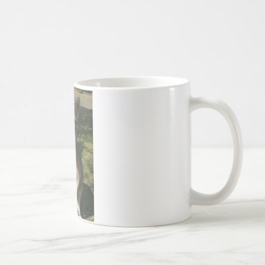好奇心が強いKangarooo コーヒーマグカップ (右)