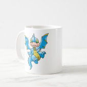 好奇心が強く青いScorchio コーヒーマグカップ (正面左)